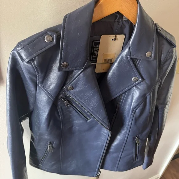 Levi’s Faux Leather Moto Jacket NWT - Picture 9 of 10